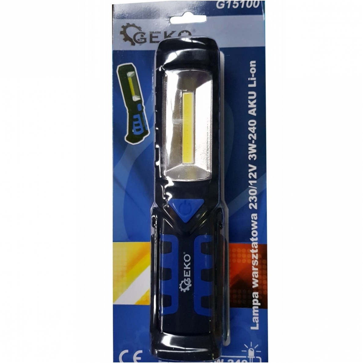 Darbo lempa akumuliatorinė COB LED 3W-240Lm Li-on 1 Darbo lempa akumuliatorinė COB LED 3W-240Lm Li-on 1