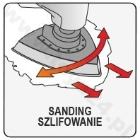 Daugiafunkcinė šlifavimo, pjovimo ir kt. mašinėlė su aksesuarais 300W 12 Daugiafunkcinė šlifavimo, pjovimo ir kt. mašinėlė su aksesuarais 300W 12