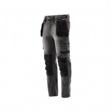 Darbinės kelnės elastiniai džinsai pilki L/XL dydis