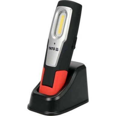 Darbo lempa akumuliatorinė 6W COB, 600LM + 250LM, LI-ION 3.7V 2600MAH, IK07, IP54, CRI80 Darbo lempa akumuliatorinė 6W COB, 600LM + 250LM, LI-ION 3.7V 2600MAH, IK07, IP54, CRI80