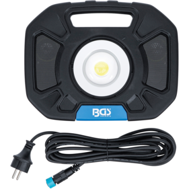 Darbo lempa akumuliatorinė/power bank COB-LED 40W su vidiniais garsiakalbiais Darbo lempa akumuliatorinė/power bank COB-LED 40W su vidiniais garsiakalbiais