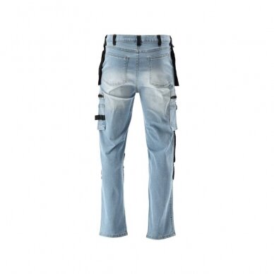 Darbinės kelnės elastiniai džinsai mėlyni L dydis 4