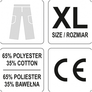 Darbinės kelnės XL dydis 2