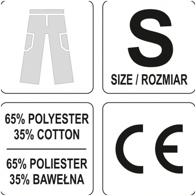 Darbinės kelnės S dydis 2