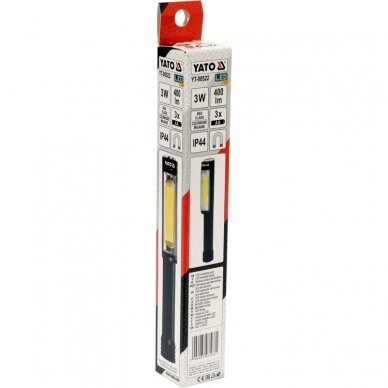 Darbo lempa 3 režimai 400LM 3AA, IP44, COB LED 4
