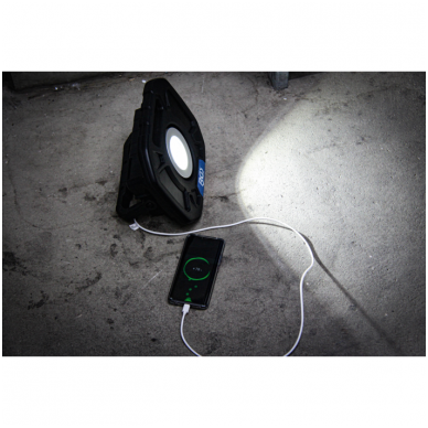 Darbo lempa akumuliatorinė/power bank COB-LED 40W su vidiniais garsiakalbiais 6