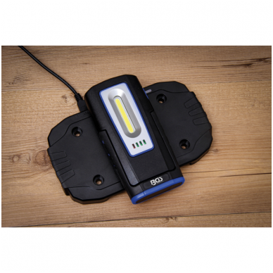 Darbo lempa COB LED su magnetu ir kabliu sulankstoma su belaidžio įkrovimo funkcija 7