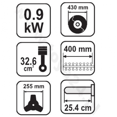 Daugiafunkcinė benzininė žoliapjovė/pjūklas 5 Daugiafunkcinė benzininė žoliapjovė/pjūklas 5