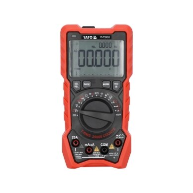 Daugiafunkcinis skaitmeninis testeris TRUE RMS AC+DC LCD 25000 1