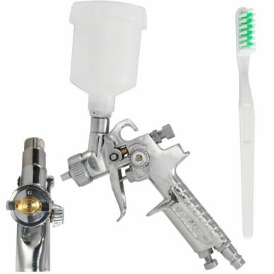 Dažymo pistoletas HVLP Ø0.8mm, mini 120 kub. Dažymo pistoletas HVLP Ø0.8mm, mini 120 kub.