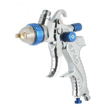 Dažymo pistoletas su aksesuarais HVLP 600cm³.Ø 1.4mm. Ø 1.7mm. Ø 2.0mm. 8 Dažymo pistoletas su aksesuarais HVLP 600cm³.Ø 1.4mm. Ø 1.7mm. Ø 2.0mm. 8
