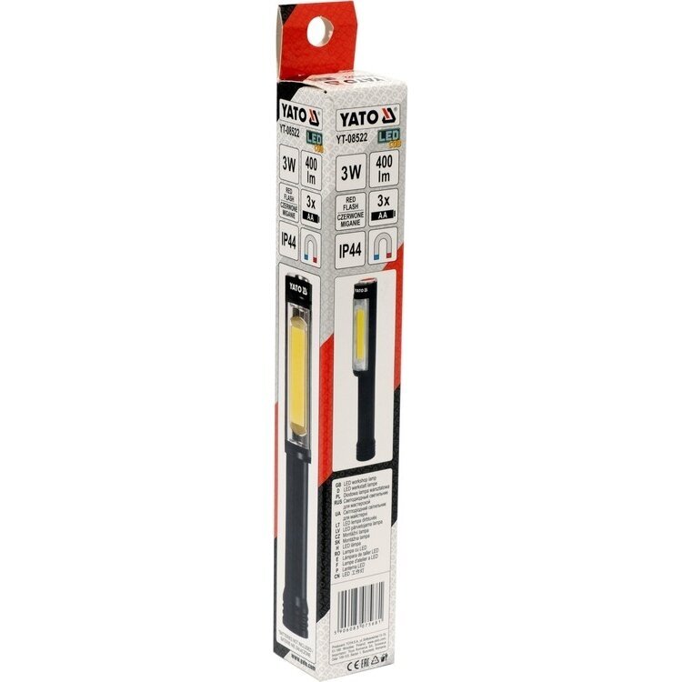 Darbo lempa 3 režimai 400LM 3AA, IP44, COB LED 4