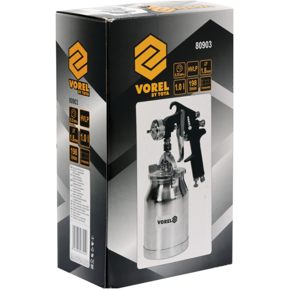 Dažymo pistoletas - HVLP - 1000ml. Ø 1.8mm. 1 Dažymo pistoletas - HVLP - 1000ml. Ø 1.8mm. 1