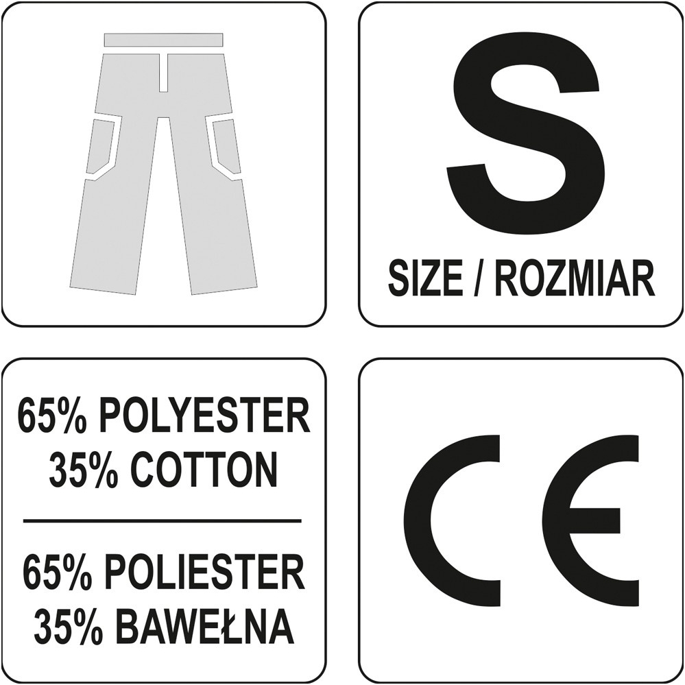 Darbinės kelnės S dydis 2 Darbinės kelnės S dydis 2