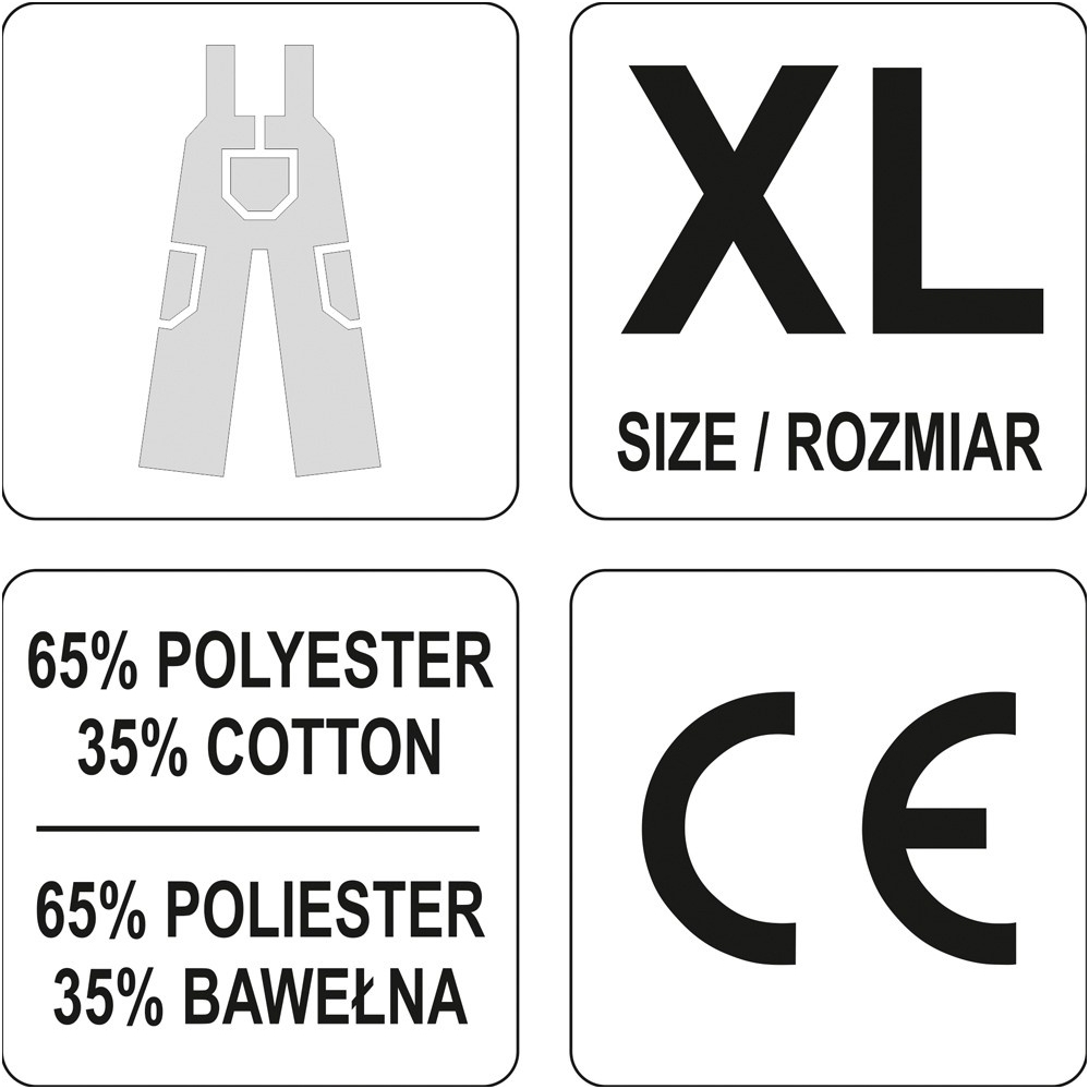 Darbinės kombinezoninės kelnės XL dydis 2