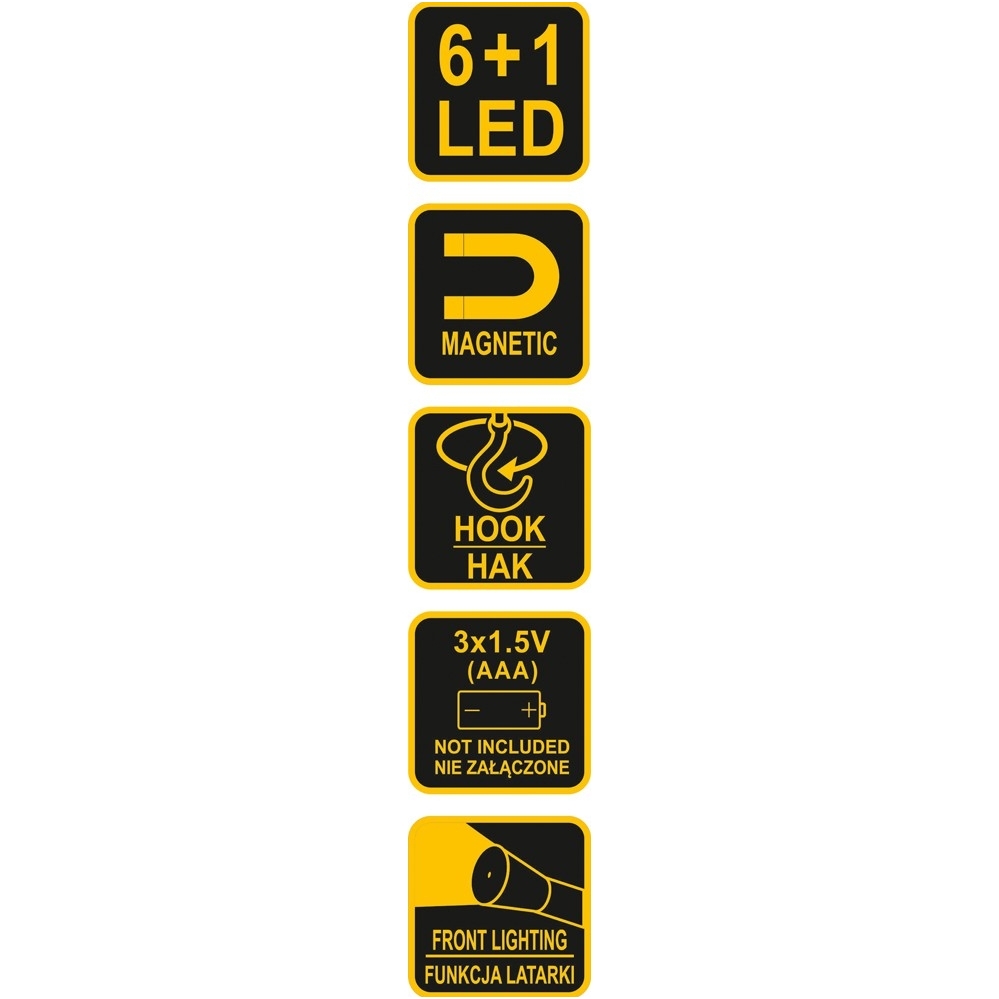 Darbo lempa 6 SMD + 1 LED, 80LM 4 Darbo lempa 6 SMD + 1 LED, 80LM 4
