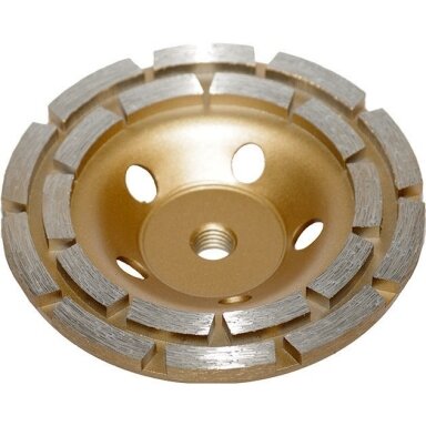 Deimantinis šlifavimo diskas lėkštės tipo M14x125mm., dviejų eilių