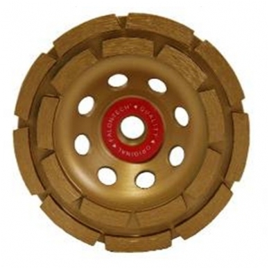 Deimantinis šlifavimo diskas lėkštės tipo 22.2x125mm., dviejų eilių 1