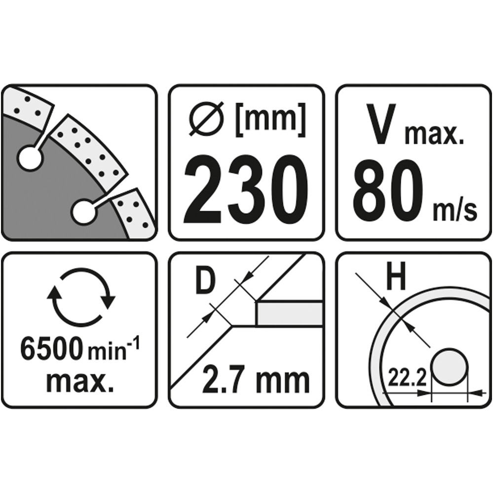 Deimantinis segmentinis pjovimo diskas 230mm 1
