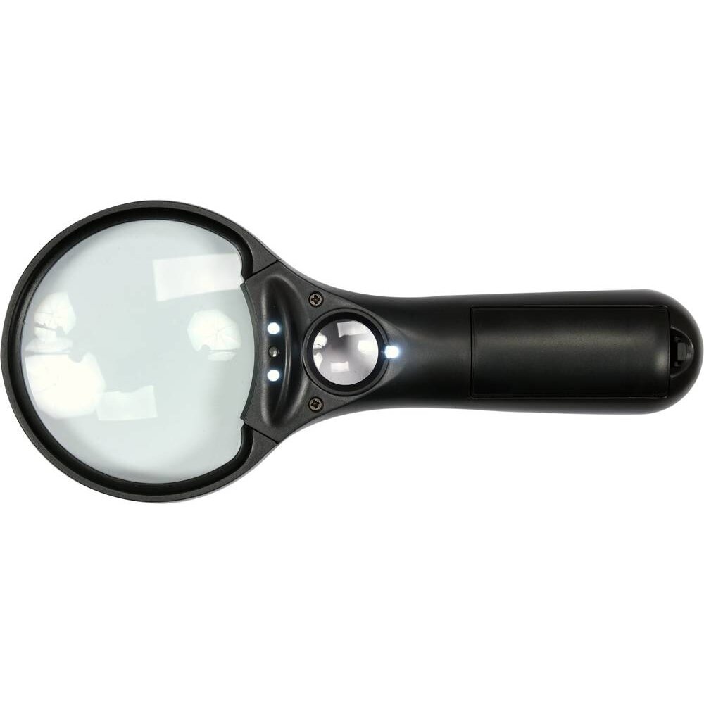 Didinamasis stiklas / lupa, 2 linzės 3.5X/45X, Led 3 Didinamasis stiklas / lupa, 2 linzės 3.5X/45X, Led 3