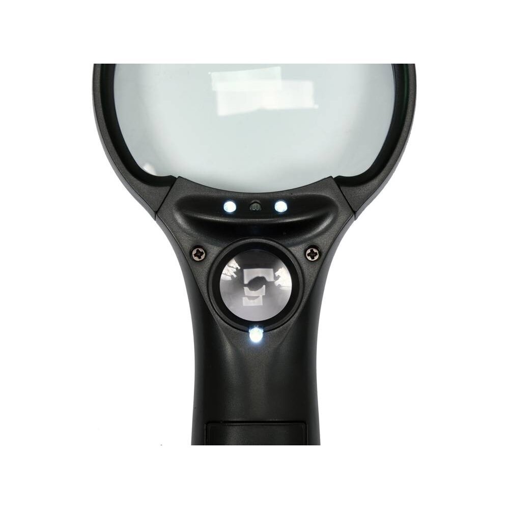 Didinamasis stiklas / lupa, 2 linzės 3.5X/45X, Led 1 Didinamasis stiklas / lupa, 2 linzės 3.5X/45X, Led 1