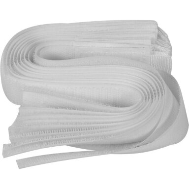 Dirželiai laidams su velcro balti 300mm., 10vnt. Dirželiai laidams su velcro balti 300mm., 10vnt.
