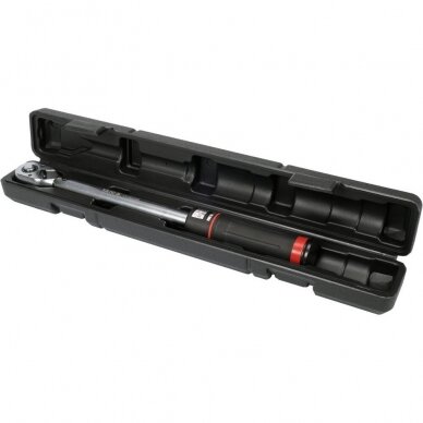 Dinamometrinis raktas su skale 10mm. (3/8") 10 - 60Nm. (YT-07735) Dinamometrinis raktas su skale 10mm. (3/8") 10 - 60Nm. (YT-07735)