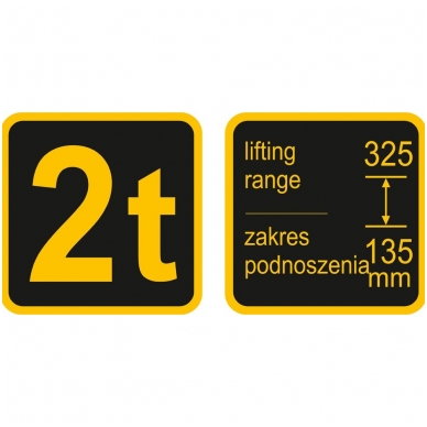 Domkratas su ratukais 2T 135-325mm, TÜV/GS/CE 2 Domkratas su ratukais 2T 135-325mm, TÜV/GS/CE 2