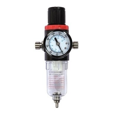 Drėgmės filtras su reguliatorium ir manometru 1/4"