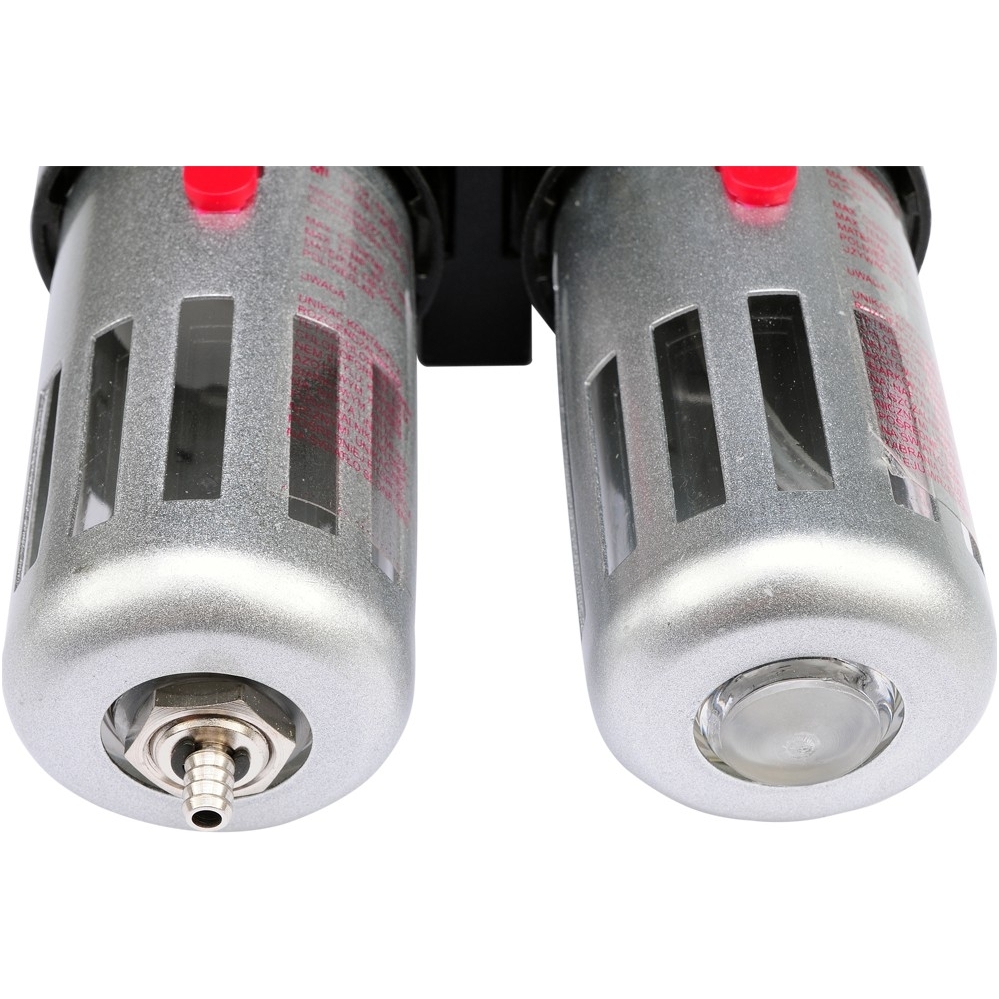 Drėgmės surinkėjas, reguliatorius su manometru ir tepaline 1/2" 4 Drėgmės surinkėjas, reguliatorius su manometru ir tepaline 1/2" 4
