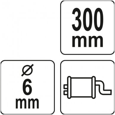 Duslintuvo vamzdžio nuėmėjas nuo gumų 3 Duslintuvo vamzdžio nuėmėjas nuo gumų 3
