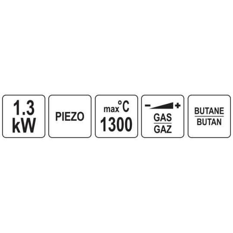 Dujinis degiklis su pjezo kulinarinis 1300˚C 4