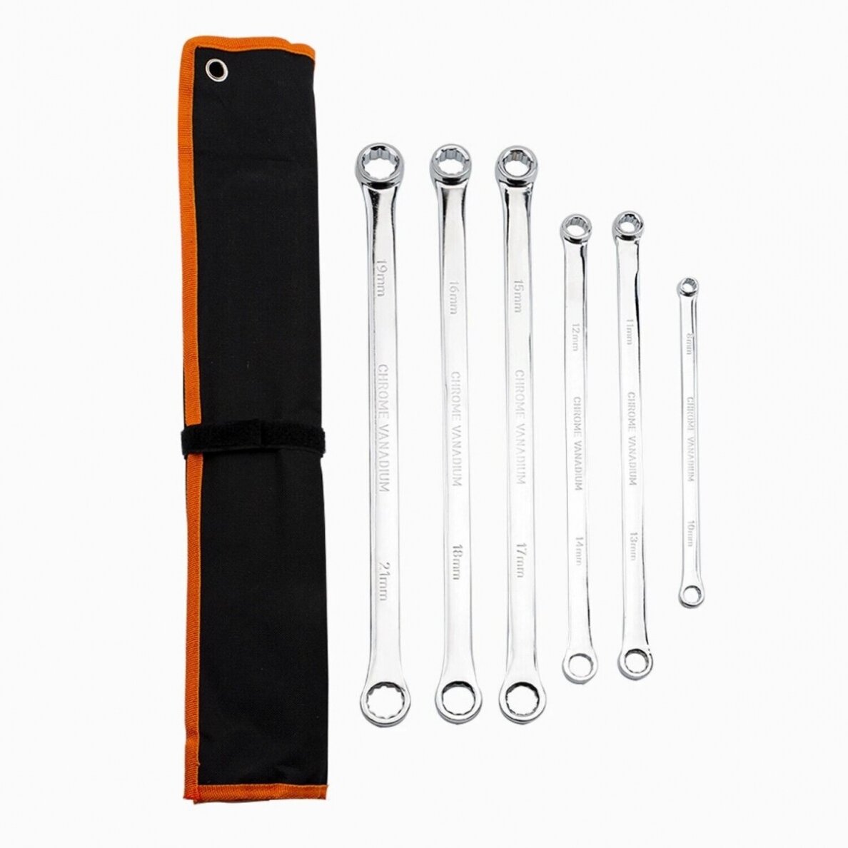 Dvigubo žiedo raktų rinkinys - ilgas tipas -8 - 24 mm - 6 vnt. 2 Dvigubo žiedo raktų rinkinys - ilgas tipas -8 - 24 mm - 6 vnt. 2