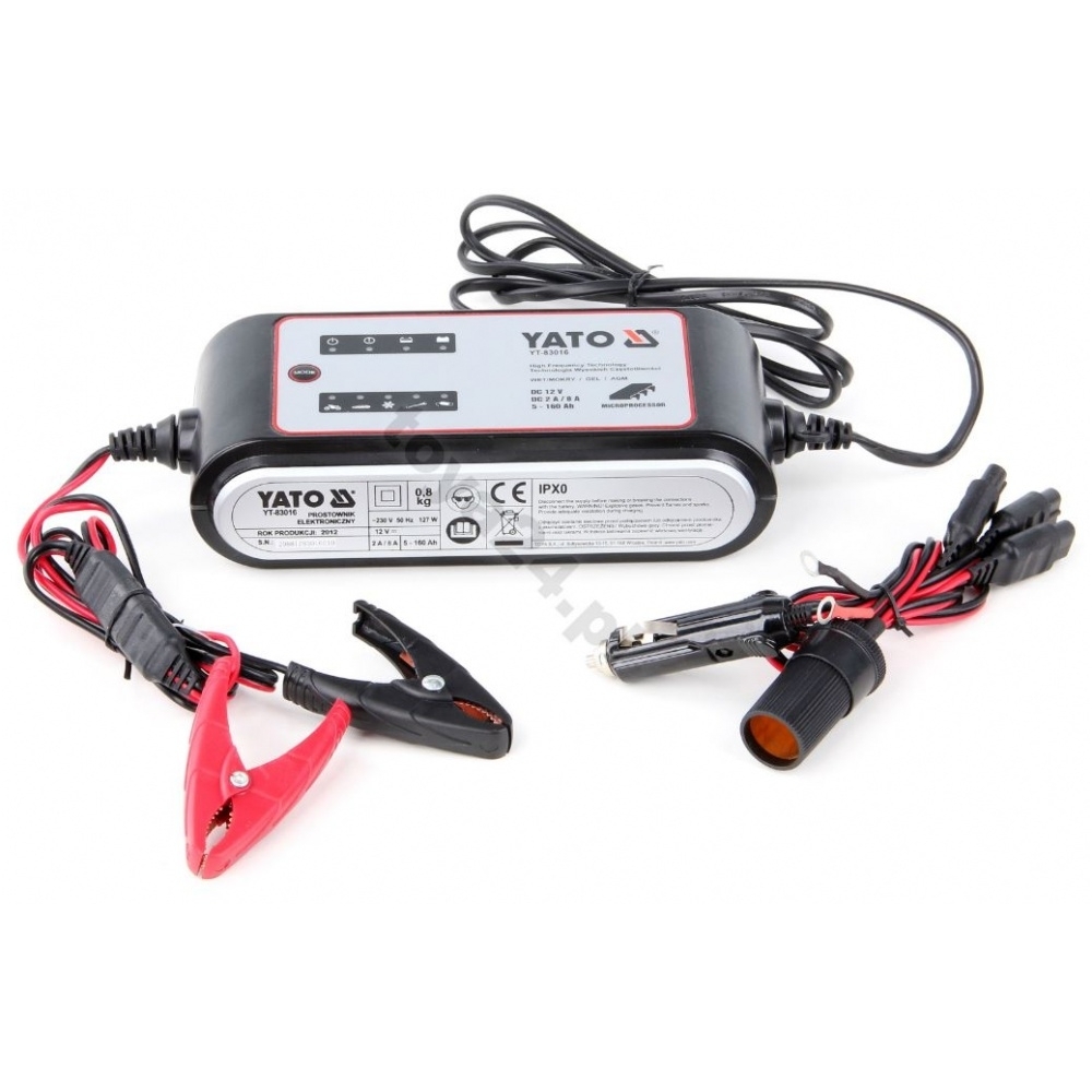Elektroninis įkroviklis (tinka visiems akumuliatoriams) 12V, 8A 2