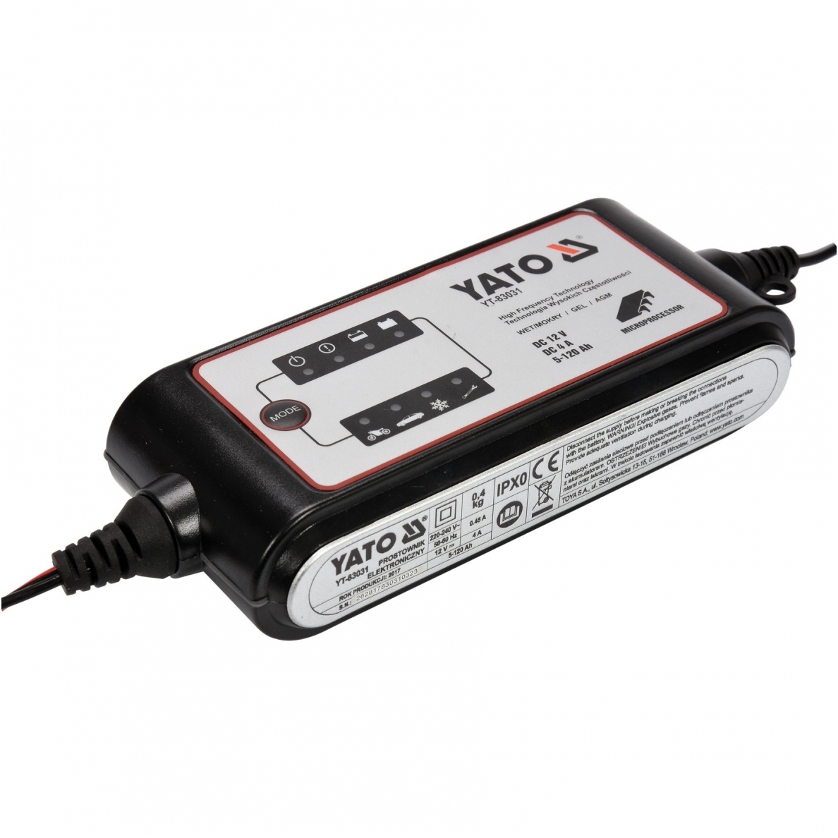 Elektroninis įkroviklis 12V/4A Elektroninis įkroviklis 12V/4A