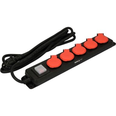 Elektrinis ilgintuvas 5 lizdai su jungikliu ir dangteliais 1.5mm² 3m. Elektrinis ilgintuvas 5 lizdai su jungikliu ir dangteliais 1.5mm² 3m.