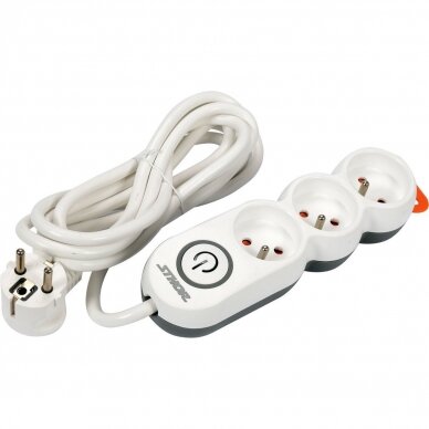 Elektrinis ilgintuvas 3 lizdai 3m. 1,5mm². 1 Elektrinis ilgintuvas 3 lizdai 3m. 1,5mm². 1