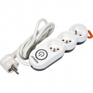 Elektrinis ilgintuvas 3lizdai 1,5m. 1,5mm². 1