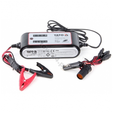 Elektroninis įkroviklis (tinka visiems akumuliatoriams) 12V, 8A 2