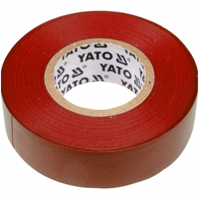 Elektros izoliacinė juosta raudona 19mmx20mx0,13mm Elektros izoliacinė juosta raudona 19mmx20mx0,13mm