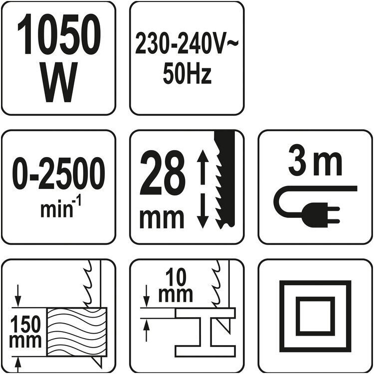 Elektrinis stumdomas pjūklas 1050W 3