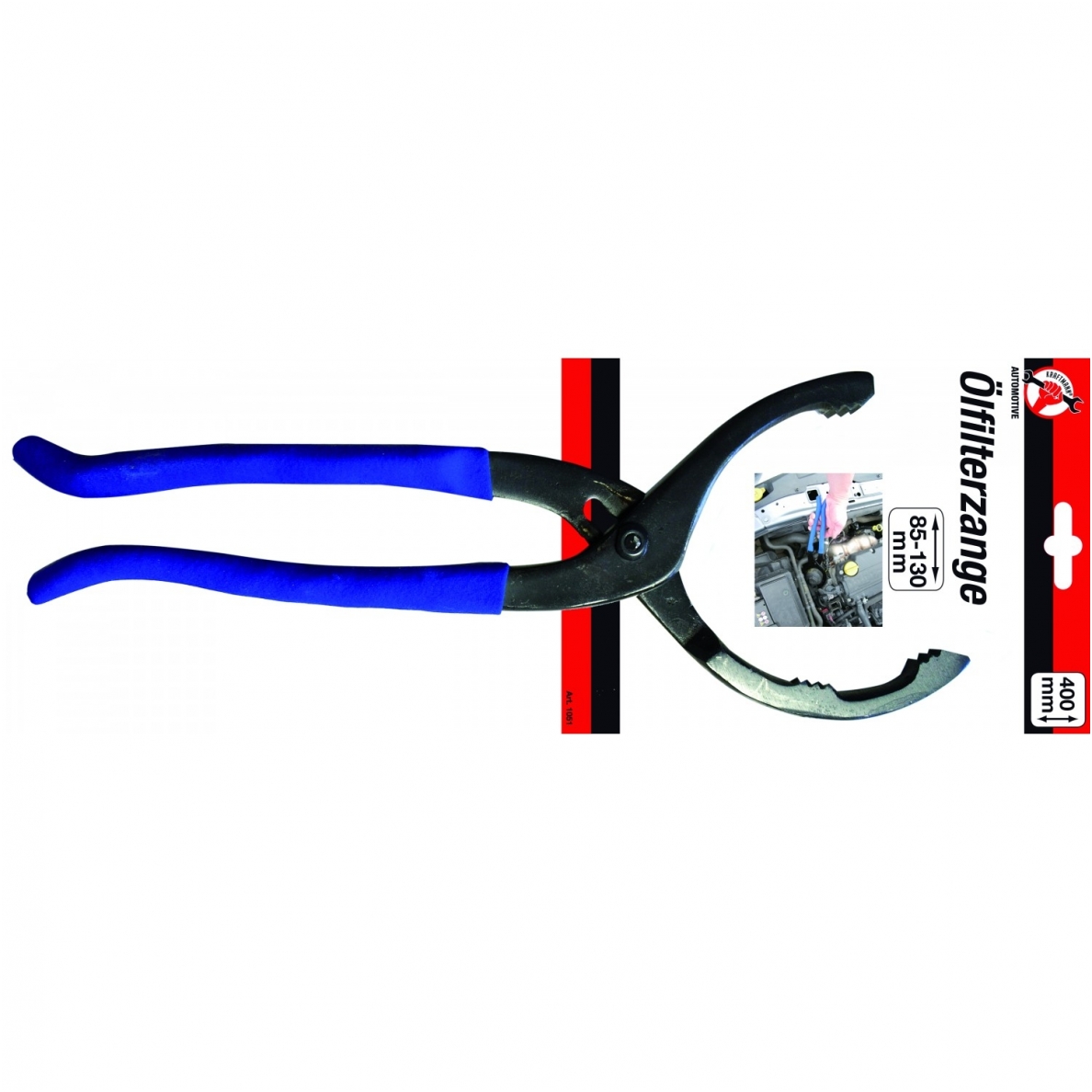 Filtro raktas - replės 400mm, 85 - 130 mm Filtro raktas - replės 400mm, 85 - 130 mm