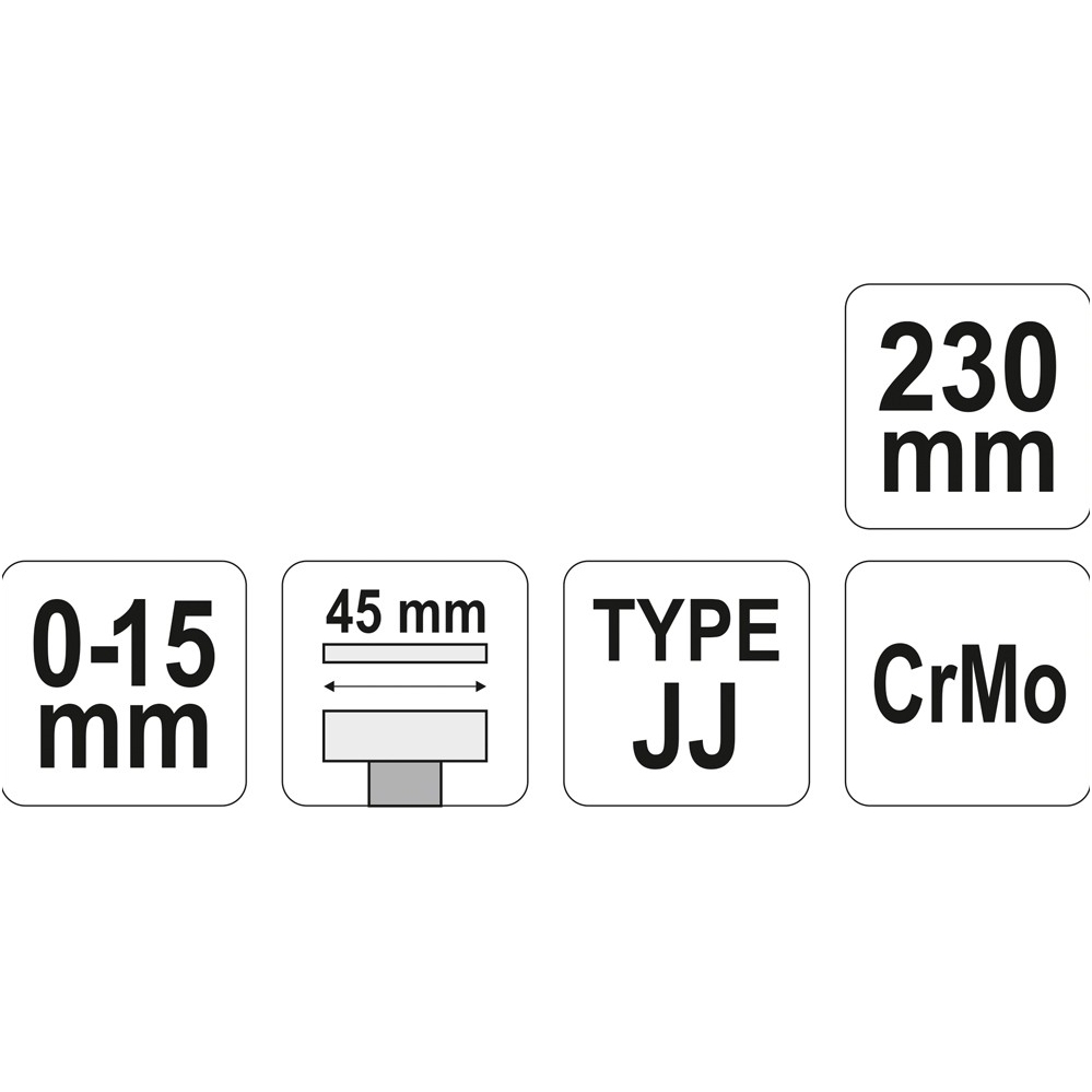 Fiksuojamos replės suvirinimui, skardinimui JJ tipas, 0-15mm. 2 Fiksuojamos replės suvirinimui, skardinimui JJ tipas, 0-15mm. 2