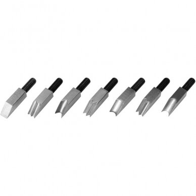 Frezavimo oblius septyni skirtingų profilių peiliukai 4