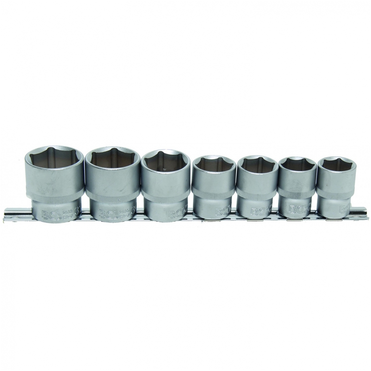 Galvučių rinkinys 1/2", 6-kampės 20 - 32mm. 7vnt. Galvučių rinkinys 1/2", 6-kampės 20 - 32mm. 7vnt.