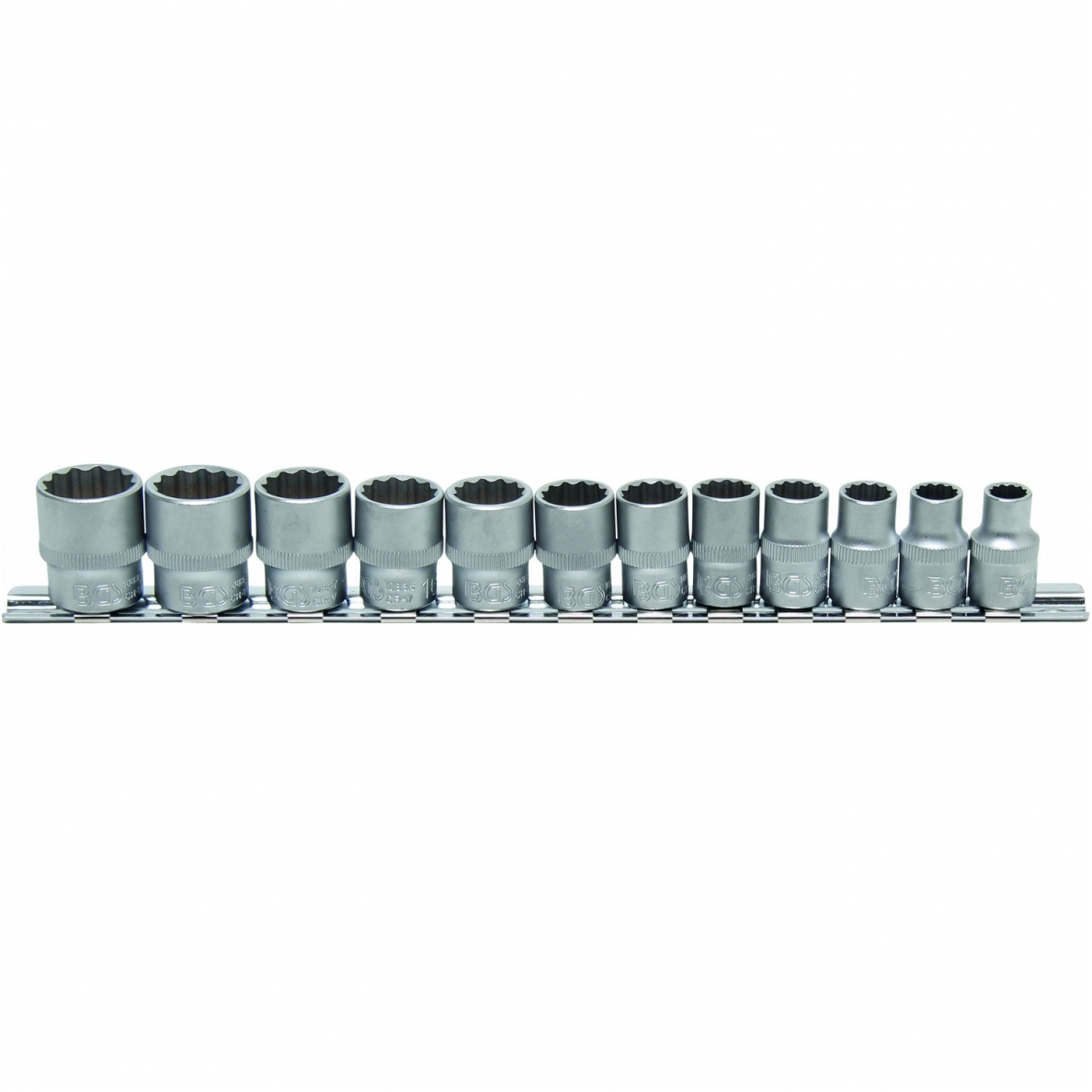 Galvučių rinkinys 3/8", 12-kampės, 8 - 19 mm, 12 vnt.