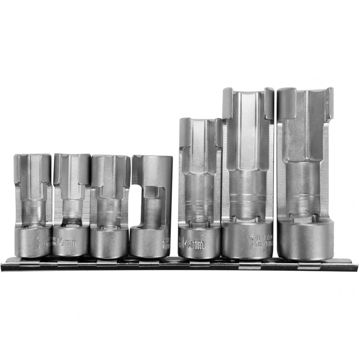 Galvučių rinkinys su išpjova (3/8") 10 - 19mm. 6vnt. Galvučių rinkinys su išpjova (3/8") 10 - 19mm. 6vnt.