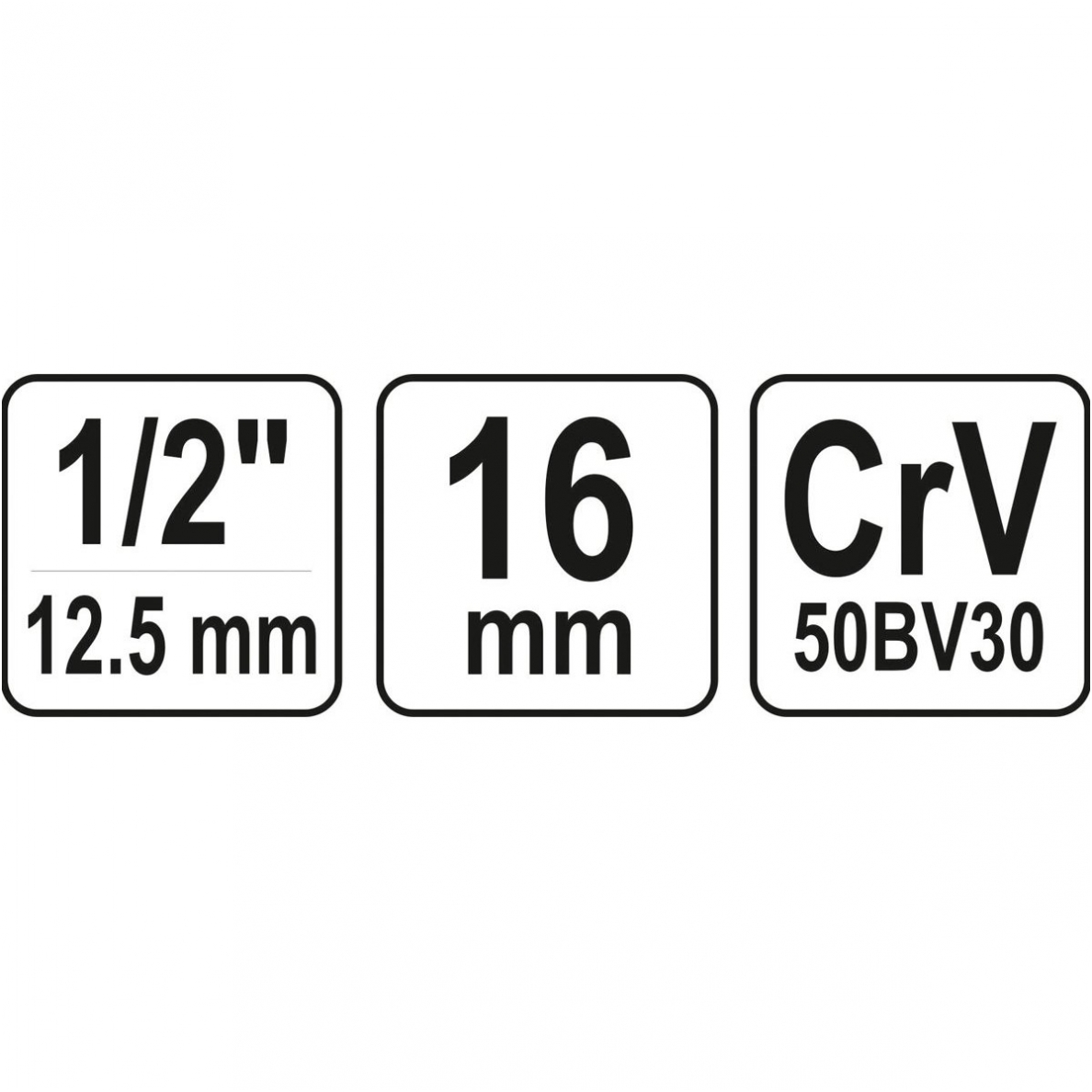 Galvutė žvakėms šešiakampė  (1/2") 16mm 2