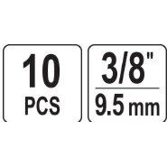Galvučių rinkinys sugadintiems varžtams 9-19 mm. 10 vnt 3