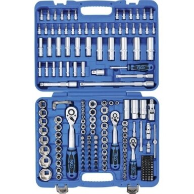 Galvučių ir raktų komplektas 1/4"+3/8"+1/2", 192vnt.